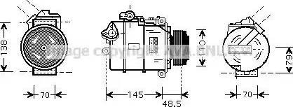 Ava Quality Cooling BW K332 - Kompresors, Gaisa kond. sistēma www.autospares.lv