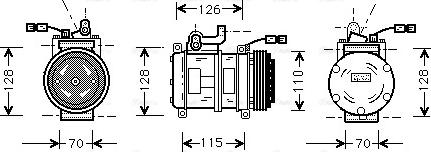 Ava Quality Cooling BW K231 - Kompresors, Gaisa kond. sistēma www.autospares.lv