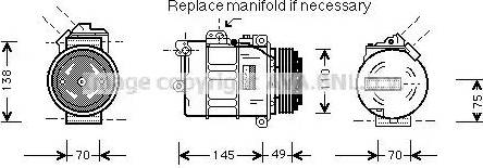 Ava Quality Cooling BW K237 - Kompresors, Gaisa kond. sistēma www.autospares.lv