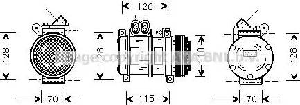 Ava Quality Cooling BW K229 - Kompresors, Gaisa kond. sistēma www.autospares.lv