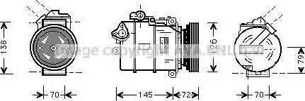 Ava Quality Cooling BW K226 - Kompresors, Gaisa kond. sistēma www.autospares.lv