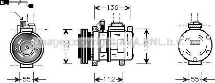 Ava Quality Cooling BW K228 - Kompresors, Gaisa kond. sistēma www.autospares.lv