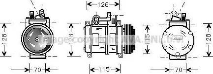 Ava Quality Cooling BW K227 - Kompresors, Gaisa kond. sistēma www.autospares.lv