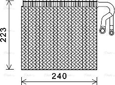 Ava Quality Cooling BWV403 - Iztvaikotājs, Gaisa kondicionēšanas sistēma www.autospares.lv