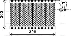 Ava Quality Cooling BWV399 - Iztvaikotājs, Gaisa kondicionēšanas sistēma www.autospares.lv