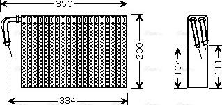 Ava Quality Cooling BW V305 - Iztvaikotājs, Gaisa kondicionēšanas sistēma www.autospares.lv