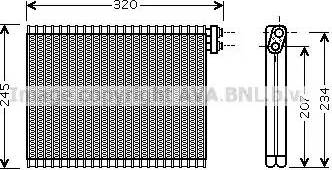 Ava Quality Cooling BW V339 - Iztvaikotājs, Gaisa kondicionēšanas sistēma www.autospares.lv