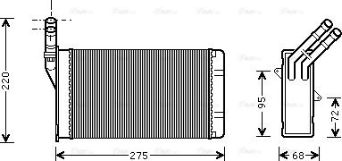 Ava Quality Cooling CN 6055 - Siltummainis, Salona apsilde www.autospares.lv