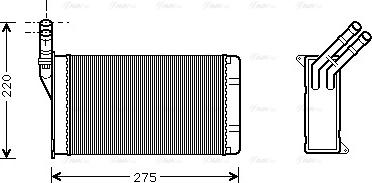 Ava Quality Cooling CN 6082 - Siltummainis, Salona apsilde www.autospares.lv