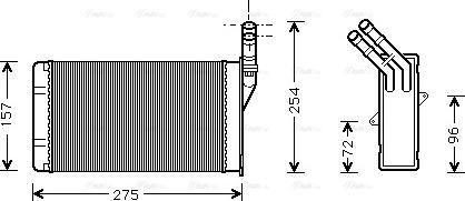 Ava Quality Cooling CN 6150 - Siltummainis, Salona apsilde www.autospares.lv