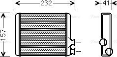 Ava Quality Cooling CN6286 - Siltummainis, Salona apsilde www.autospares.lv