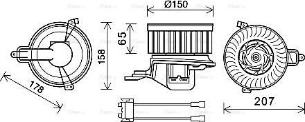 Ava Quality Cooling CN8511 - Salona ventilators www.autospares.lv