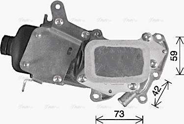 Ava Quality Cooling CN3309H - Eļļas radiators, Motoreļļa autospares.lv