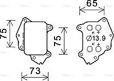 Ava Quality Cooling CN3309 - Eļļas radiators, Motoreļļa www.autospares.lv