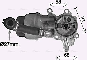 Ava Quality Cooling CN3307H - Eļļas radiators, Motoreļļa autospares.lv