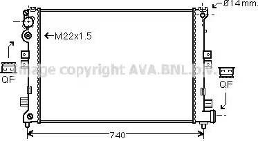 Ava Quality Cooling CN 2089 - Radiators, Motora dzesēšanas sistēma www.autospares.lv