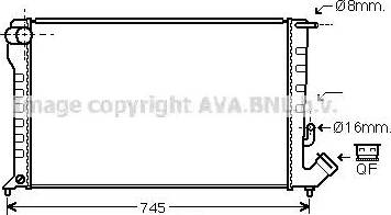 Ava Quality Cooling CN 2194 - Radiators, Motora dzesēšanas sistēma www.autospares.lv