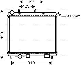 Ava Quality Cooling CN 2190 - Radiators, Motora dzesēšanas sistēma www.autospares.lv