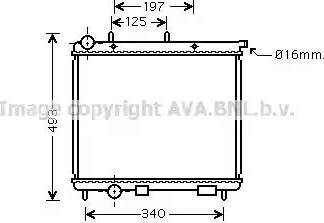 Ava Quality Cooling CNA2190 - Radiators, Motora dzesēšanas sistēma www.autospares.lv