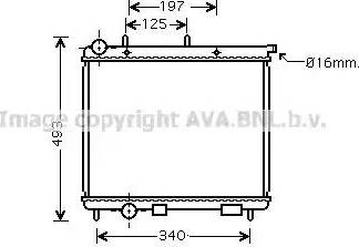 Ava Quality Cooling CN 2189 - Radiators, Motora dzesēšanas sistēma www.autospares.lv