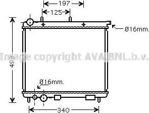 Ava Quality Cooling CN 2187 - Radiators, Motora dzesēšanas sistēma www.autospares.lv