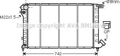 Ava Quality Cooling CN 2138 - Radiators, Motora dzesēšanas sistēma www.autospares.lv