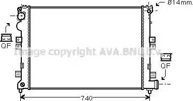 Ava Quality Cooling CN 2208 - Radiators, Motora dzesēšanas sistēma www.autospares.lv