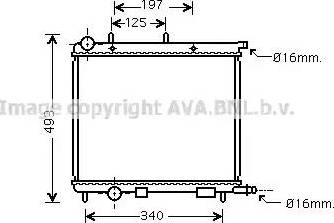 Ava Quality Cooling CN 2227 - Radiators, Motora dzesēšanas sistēma www.autospares.lv