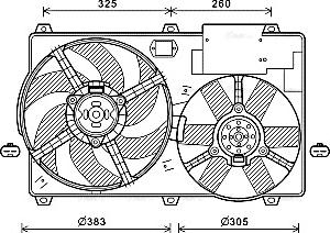 Ava Quality Cooling CN7554 - Ventilators, Motora dzesēšanas sistēma www.autospares.lv