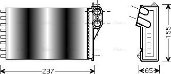 Ava Quality Cooling CNA6232 - Siltummainis, Salona apsilde www.autospares.lv