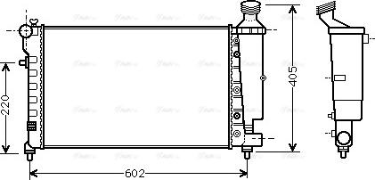 Ava Quality Cooling CNA2196 - Radiators, Motora dzesēšanas sistēma www.autospares.lv