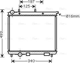 Ava Quality Cooling CNA2189 - Radiators, Motora dzesēšanas sistēma www.autospares.lv