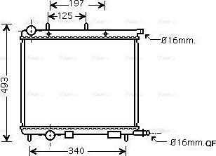 Ava Quality Cooling CNA2227 - Radiators, Motora dzesēšanas sistēma www.autospares.lv