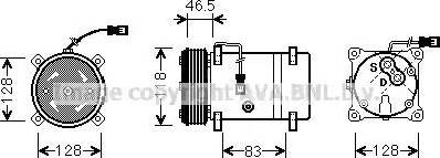 Ava Quality Cooling CN K158 - Kompresors, Gaisa kond. sistēma www.autospares.lv