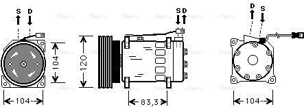 Ava Quality Cooling CNAK175 - Kompresors, Gaisa kond. sistēma www.autospares.lv