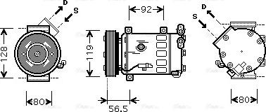 Ava Quality Cooling CNAK242 - Kompresors, Gaisa kond. sistēma autospares.lv