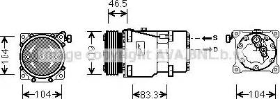 Ava Quality Cooling CN K201 - Kompresors, Gaisa kond. sistēma autospares.lv