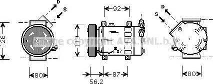 Ava Quality Cooling CN K214 - Kompresors, Gaisa kond. sistēma autospares.lv