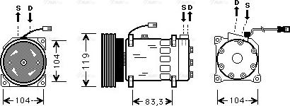 Ava Quality Cooling CN K179 - Kompresors, Gaisa kond. sistēma www.autospares.lv