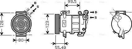 Ava Quality Cooling CN K251 - Kompresors, Gaisa kond. sistēma www.autospares.lv