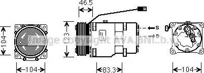 Ava Quality Cooling CN K257 - Kompresors, Gaisa kond. sistēma autospares.lv