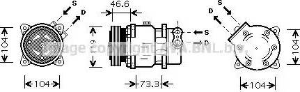 Ava Quality Cooling CN K218 - Kompresors, Gaisa kond. sistēma autospares.lv