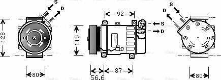 Ava Quality Cooling CN K238 - Kompresors, Gaisa kond. sistēma autospares.lv