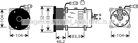 Ava Quality Cooling CPK004 - Kompresors, Gaisa kond. sistēma autospares.lv