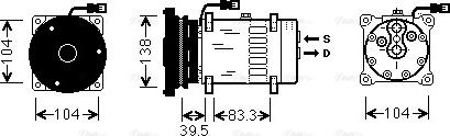 Ava Quality Cooling CPAK001 - Kompresors, Gaisa kond. sistēma autospares.lv