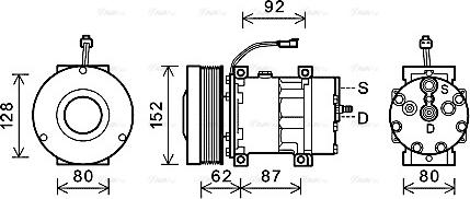 Ava Quality Cooling CPAK014 - Kompresors, Gaisa kond. sistēma autospares.lv