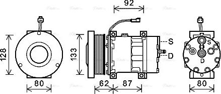 Ava Quality Cooling CPAK016 - Kompresors, Gaisa kond. sistēma autospares.lv