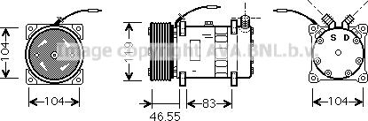 Ava Quality Cooling FDK452 - Kompresors, Gaisa kond. sistēma www.autospares.lv