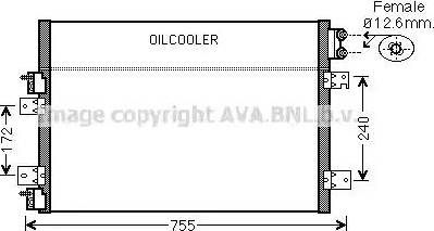 Ava Quality Cooling CR5113 - Kondensators, Gaisa kond. sistēma www.autospares.lv