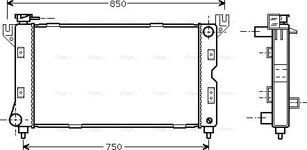 Ava Quality Cooling CR 2085 - Radiators, Motora dzesēšanas sistēma www.autospares.lv